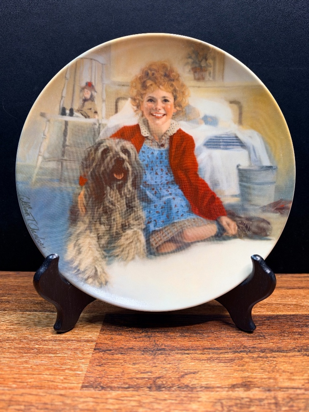 1982 EDWIN M. KNOWLES "Annie and Sandy" Collector Plate